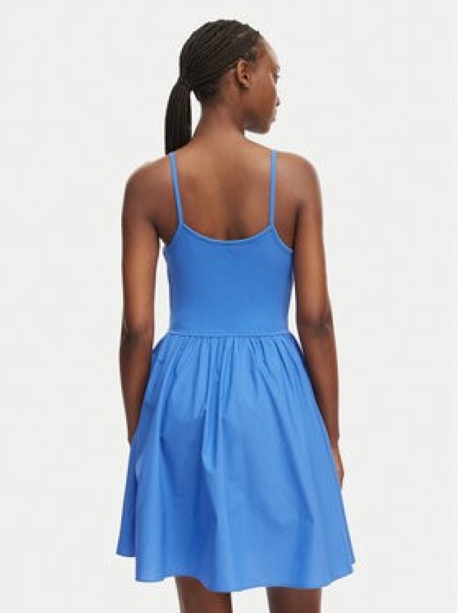 Tommy Jeans Sukienka letnia DW0DW22352 Niebieski Slim Fit