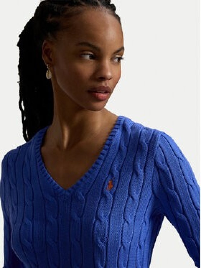 Polo Ralph Lauren Sweter 211971870504 Niebieski Slim Fit