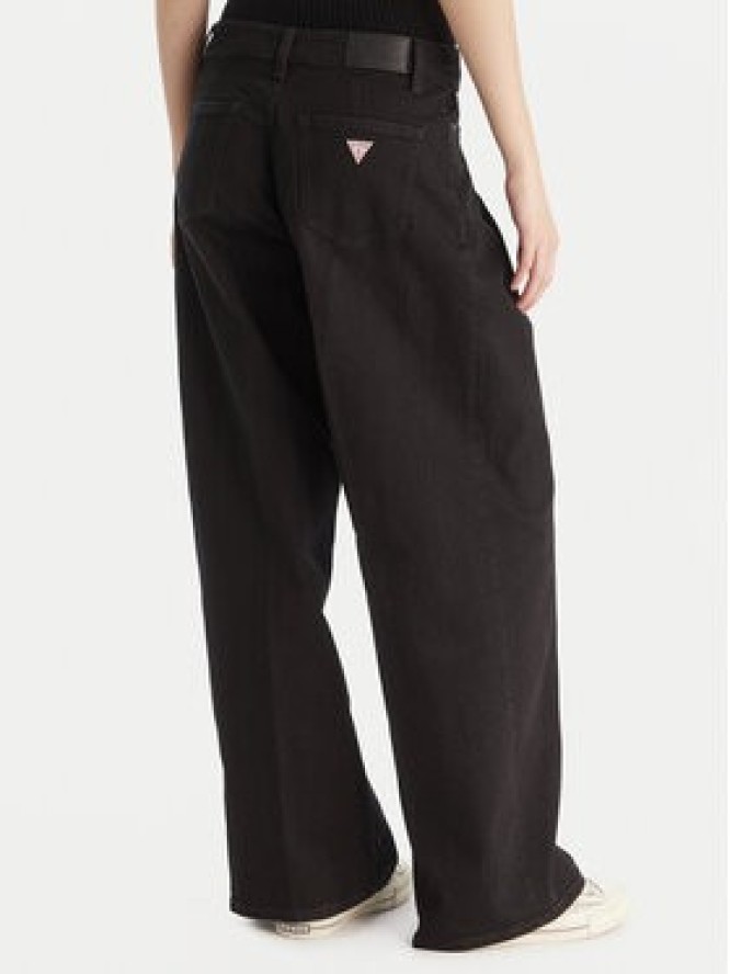 Guess Jeans Jeansy W5BA2U D0141 Czarny Wide Leg