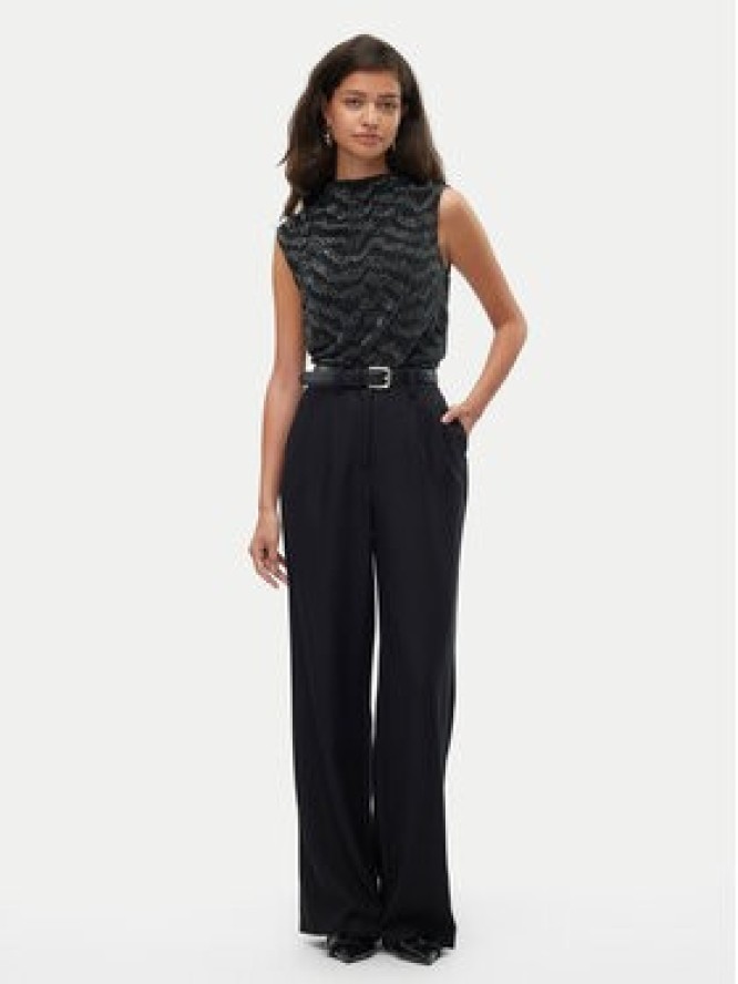 Vero Moda Bluzka Lucy 10316749 Czarny Regular Fit