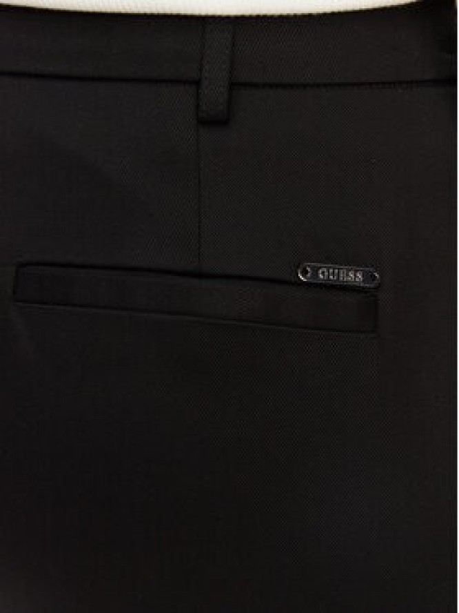 Guess Spodnie materiałowe W5GB52 WGXM2 Czarny Regular Fit