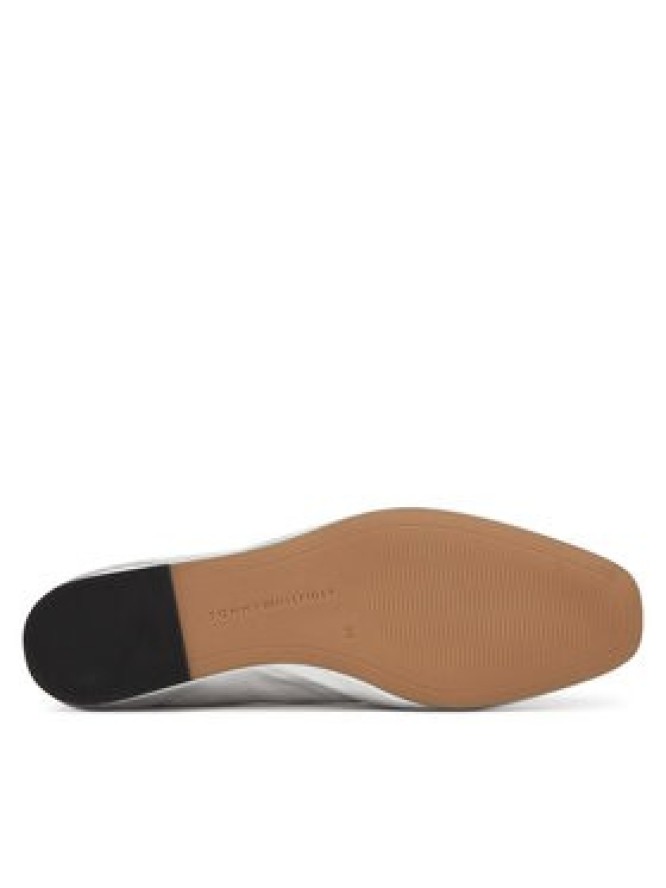 Tommy Hilfiger Baleriny Silver Lth Ellastic Ballerina FW0FW09466 Srebrny