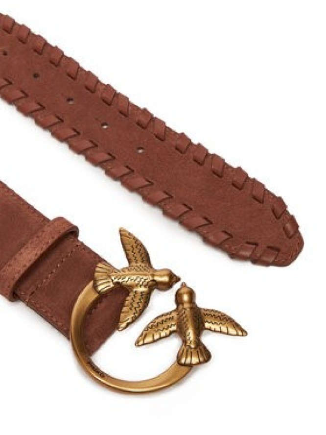 PINKO Pasek Damski Love Berry Weaving Belt H4 20252 PLT01 105461.A2QG Brązowy