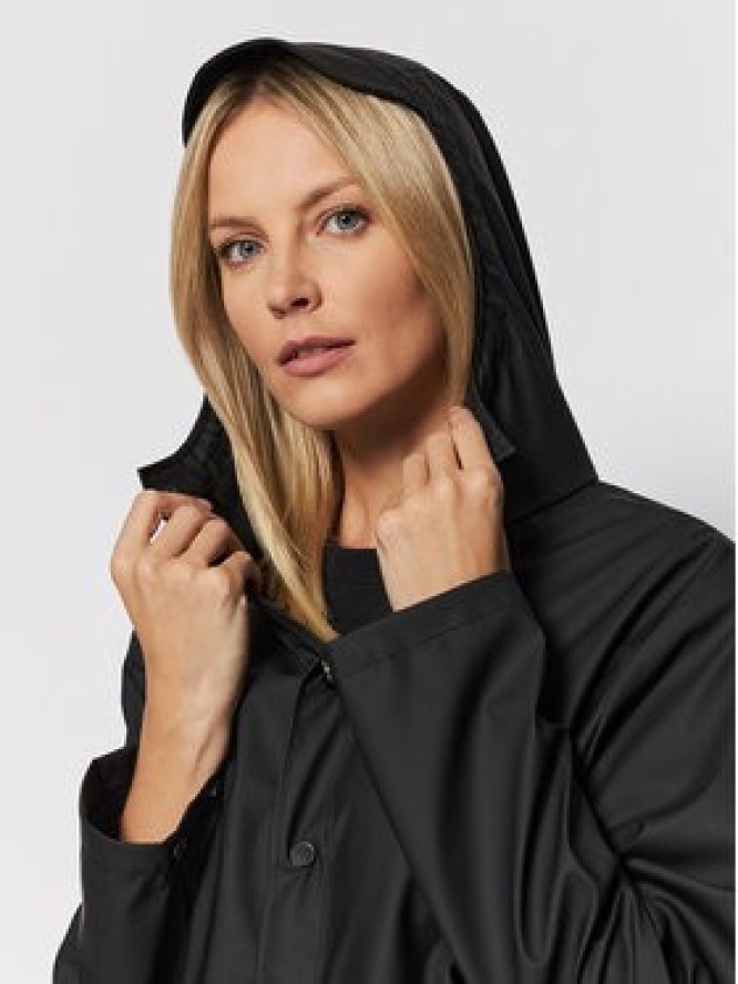 Rains Kurtka przeciwdeszczowa Unisex 12020 Czarny Regular Fit