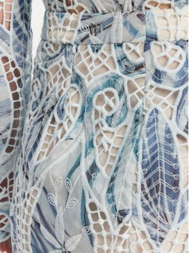 Guess Spódnica mini W5GD1T WHAD2 Niebieski Regular Fit