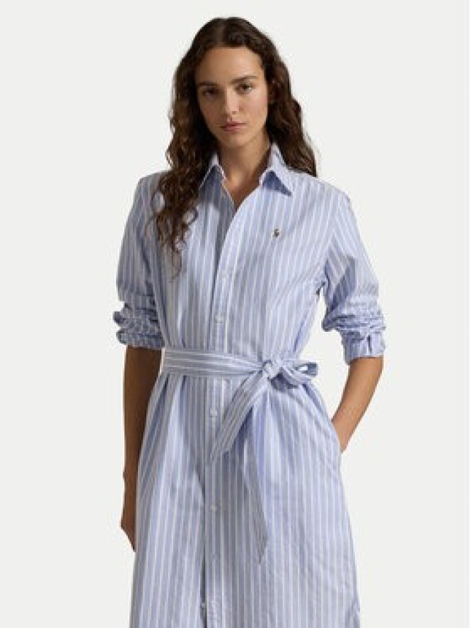 Polo Ralph Lauren Sukienka koszulowa 211959901001 Błękitny Regular Fit