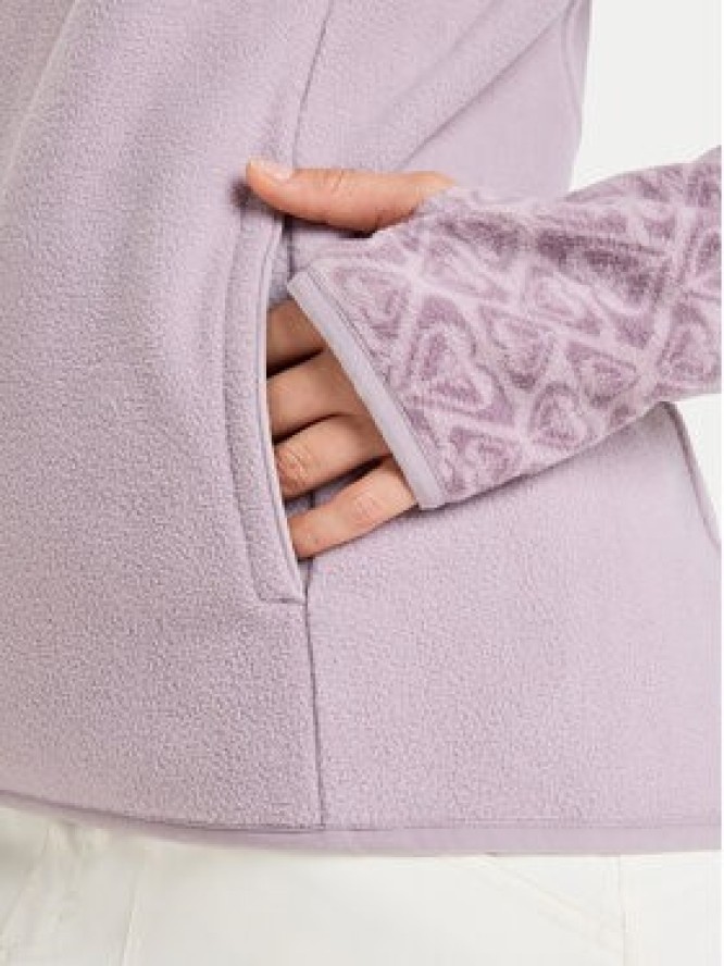 Roxy Polar Sayna Half Zip ERJFT04831 Fioletowy Regular Fit