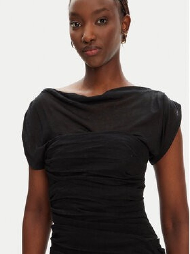 PINKO Sukienka koktajlowa Discoland 104872 A2GF Czarny Slim Fit