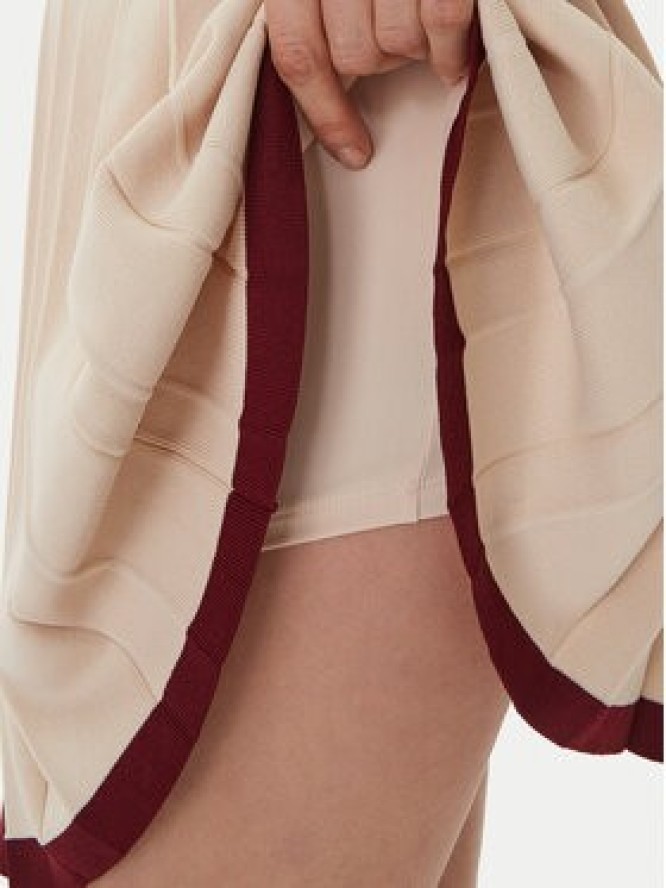 Guess Spódnica plisowana V6GD04 Z0649 Beżowy Regular Fit