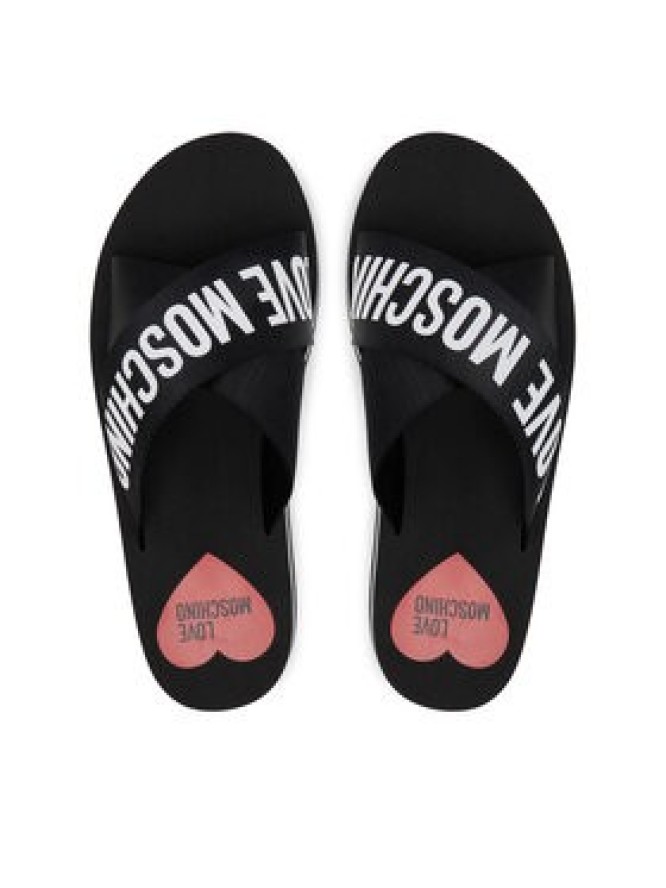 LOVE MOSCHINO Klapki JA28324G0MIX3000 Czarny