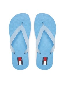 Tommy Jeans Japonki Tjw Logo Flip Flop EN0EN02447 Błękitny