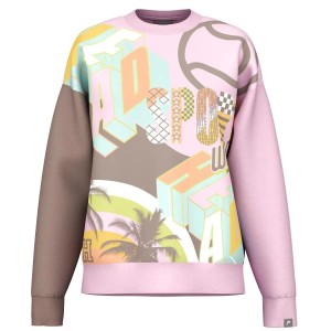 Bluza z okrągłym dekoltem Head Motion Print