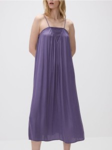 Sukienka maxi na ramiączkach - fioletowy