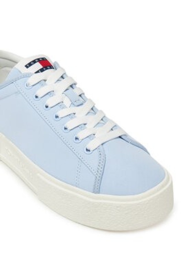 Tommy Jeans Sneakersy Tjw Flatform Canvas Sneaker EN0EN02792 Niebieski