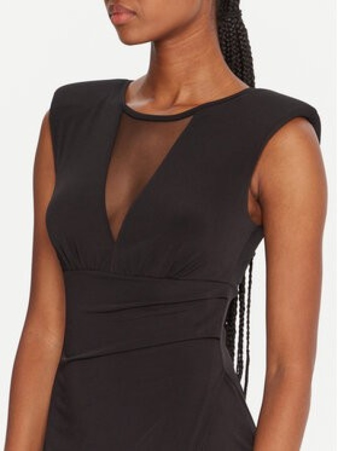 Rinascimento Sukienka koktajlowa CFC0020145002 Czarny Slim Fit