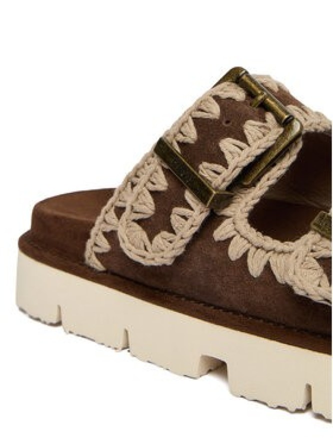 Mou Klapki MU.SW461005A Brązowy