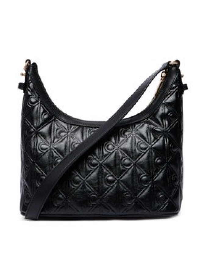 Calvin Klein Torebka Emblem Aop Debossed Shoulder Bag LV04F3874G Czarny