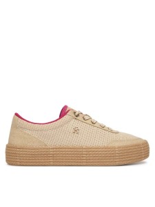 Tommy Hilfiger Espadryle Th Foxing Platform Rope FW0FW09173 Beżowy