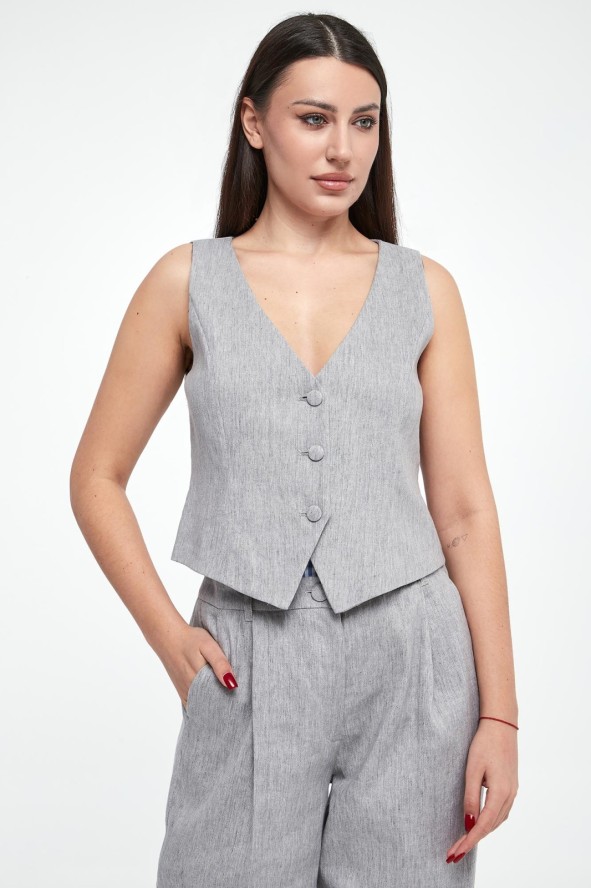 Kamizelka damska lniana Perim MARELLA SPORT