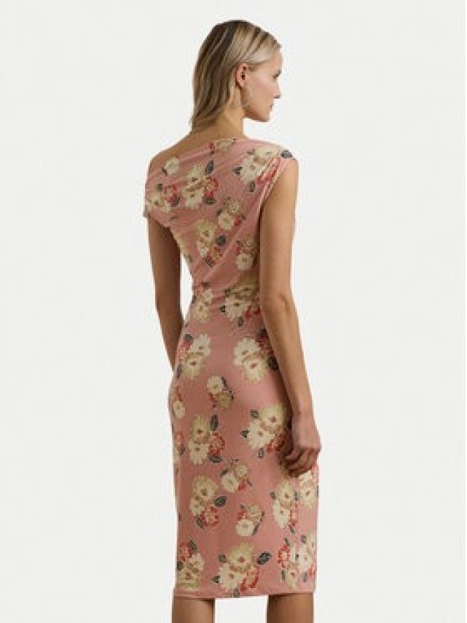 LAUREN RALPH LAUREN Sukienka koktajlowa 250964083001 Różowy Slim Fit