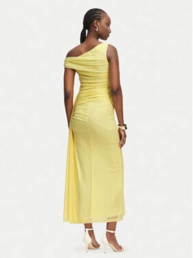 Bardot Sukienka wieczorowa Layana 60513DB Żółty Slim Fit
