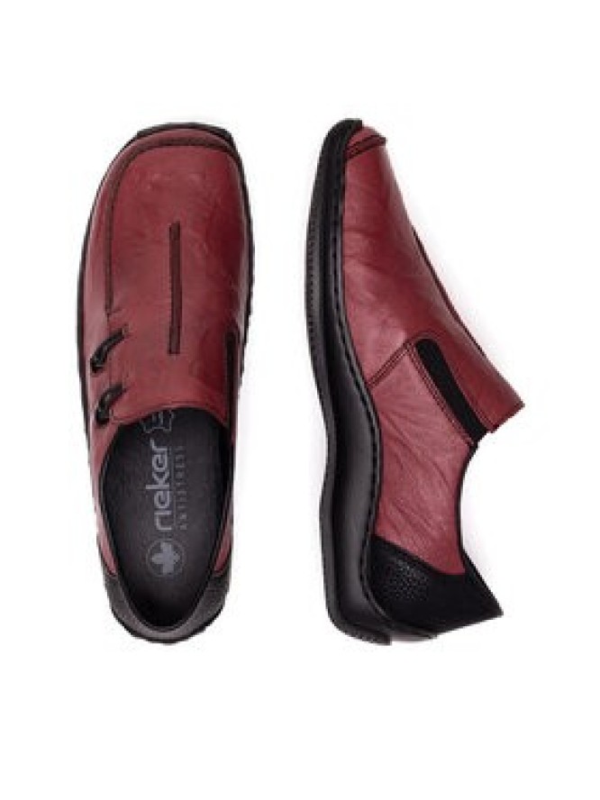 Rieker Półbuty L1751-35 Bordowy