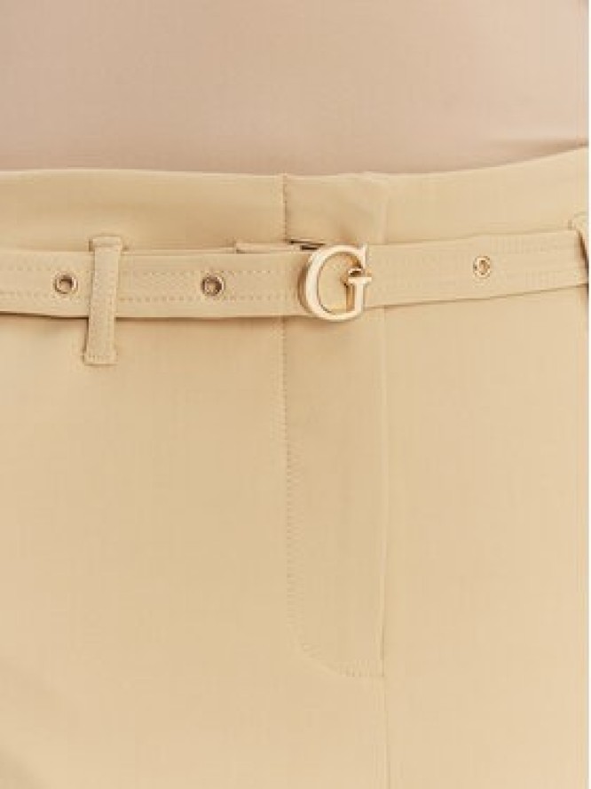 Guess Spodnie materiałowe W6GB17 W1894 Brązowy Regular Fit