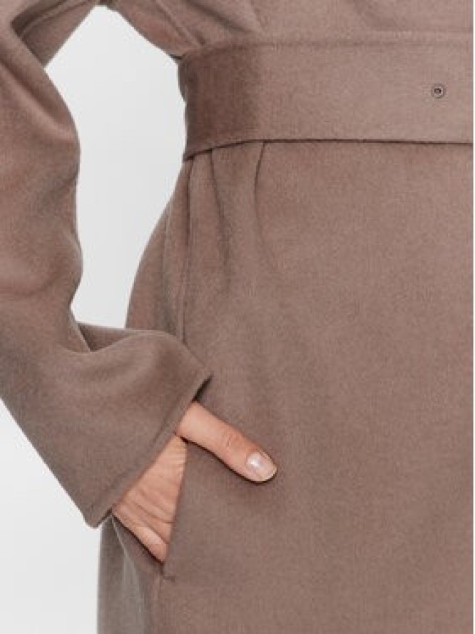 Calvin Klein Płaszcz wełniany K20K205905 Szary Regular Fit