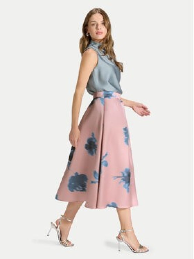 Swing Spódnica midi 2AK00300 Różowy Regular Fit