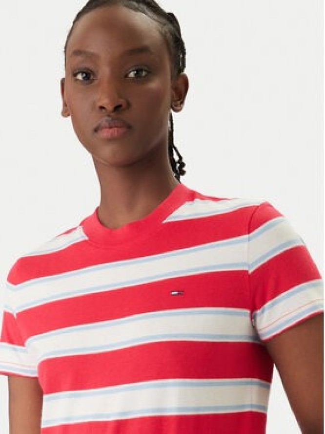 Tommy Jeans T-Shirt DW0DW21834 Czerwony Regular Fit