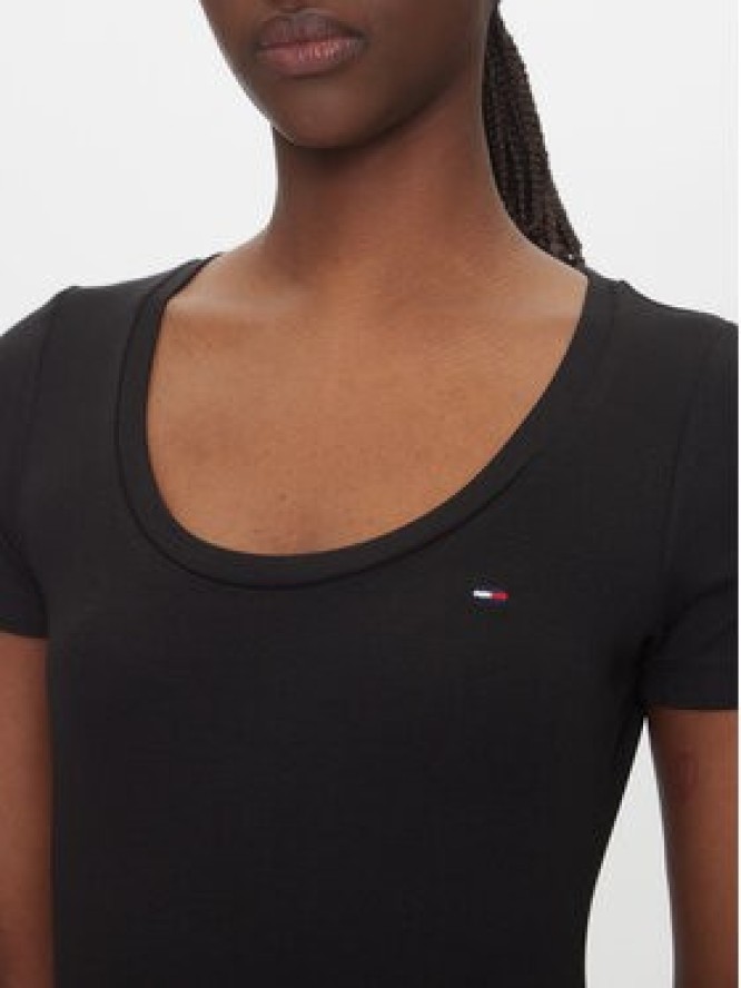 Tommy Jeans T-Shirt Essential DW0DW20916 Czarny Regular Fit