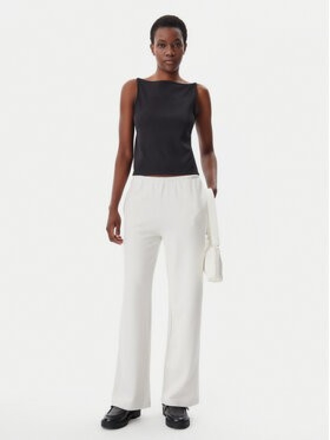 Calvin Klein Jeans Spodnie dresowe J20J225537 Écru Straight Fit