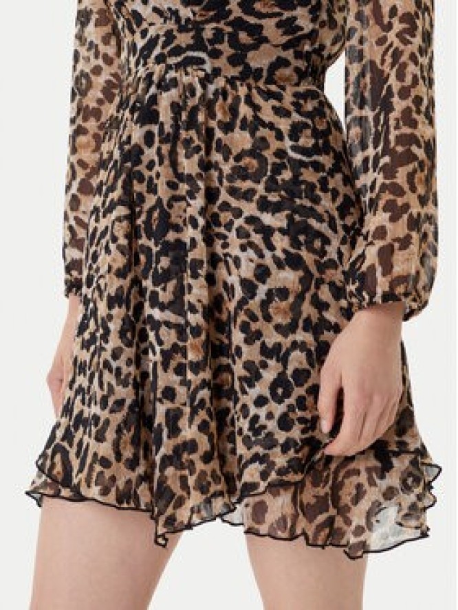 Morgan Sukienka codzienna 252-RLION Brązowy Regular Fit