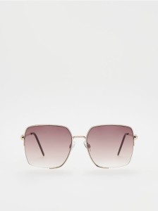 Okulary przeciwsłoneczne - ciemnobrązowy