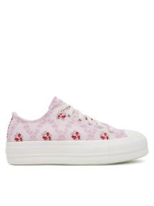 Converse Trampki Chuck Taylor All Star Lift Platform Rose Cross Stitch A13660C Różowy