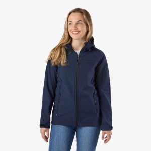 Kurtka Softshell Wędrówki Kobieta Stryn Wodoodporny