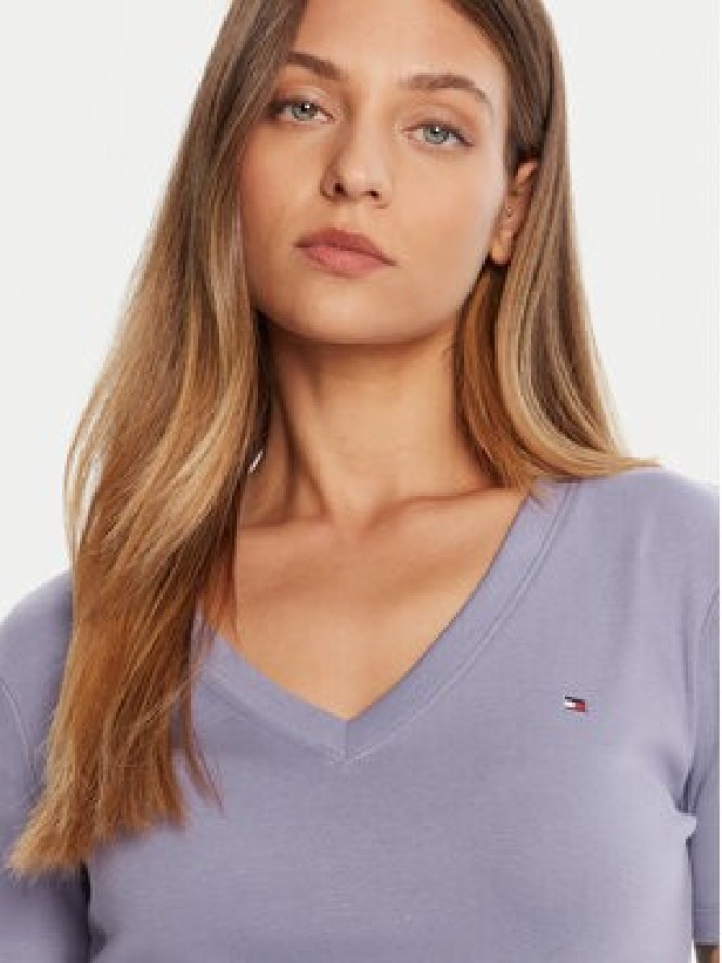 Tommy Hilfiger T-Shirt New Cody WW0WW40584 Fioletowy Slim Fit