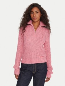 Tommy Jeans Sweter DW0DW21686 Różowy Relaxed Fit