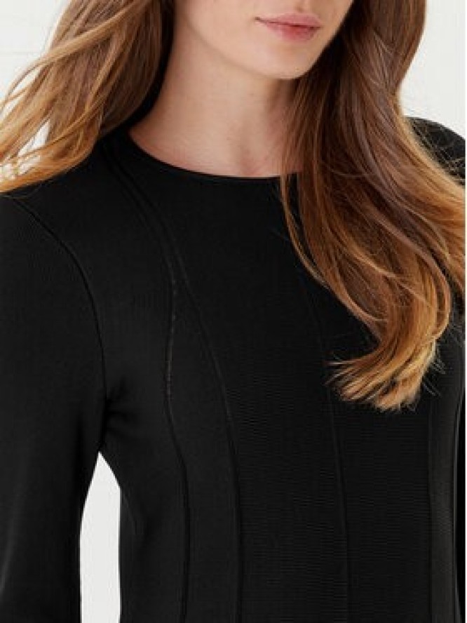 TWINSET Sukienka dzianinowa 252TP3640 Czarny Slim Fit