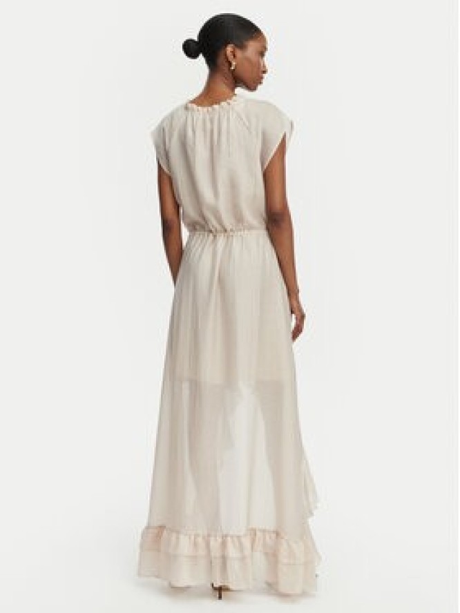 Guess Sukienka koktajlowa W6GK87 W2111 Beżowy jasny Regular Fit