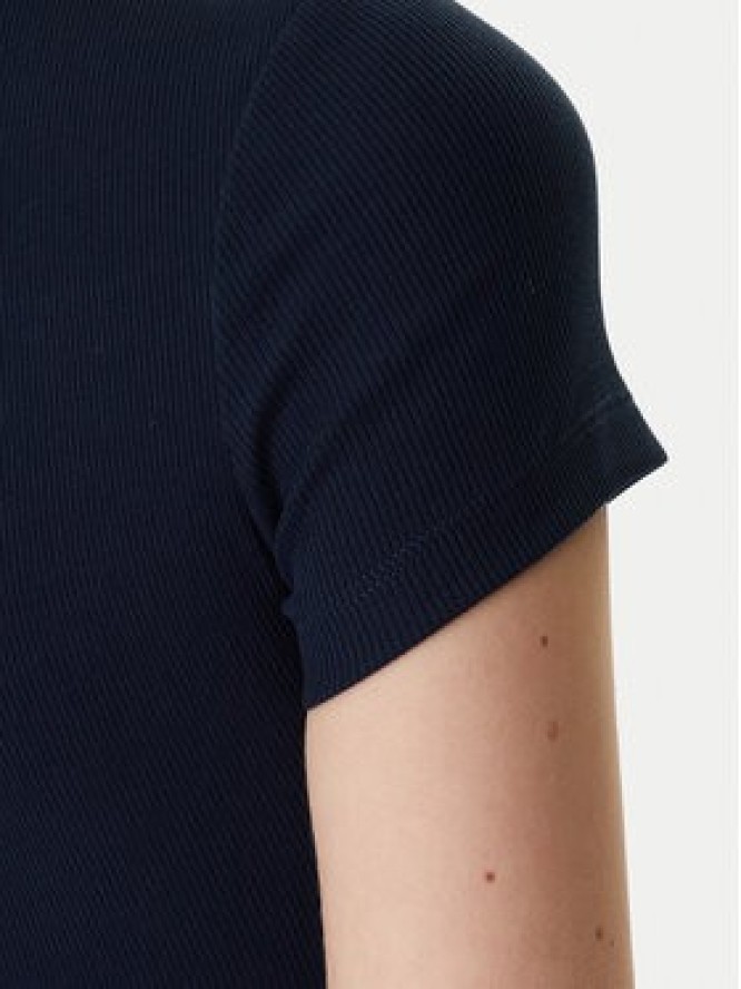 Tommy Jeans Longsleeve Badge DW0DW17881 Granatowy Slim Fit