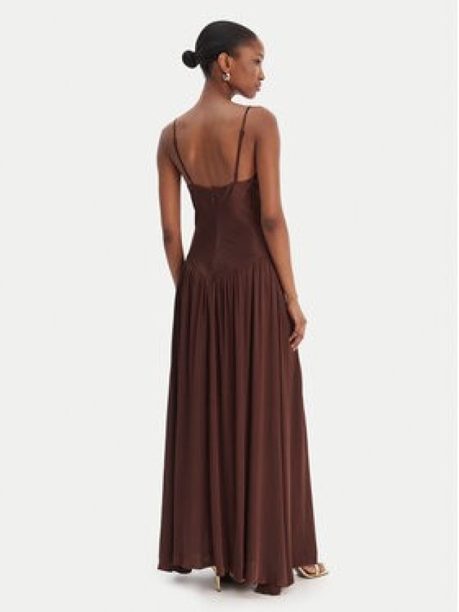 Bardot Sukienka wieczorowa Aderia 60248DB Brązowy Slim Fit