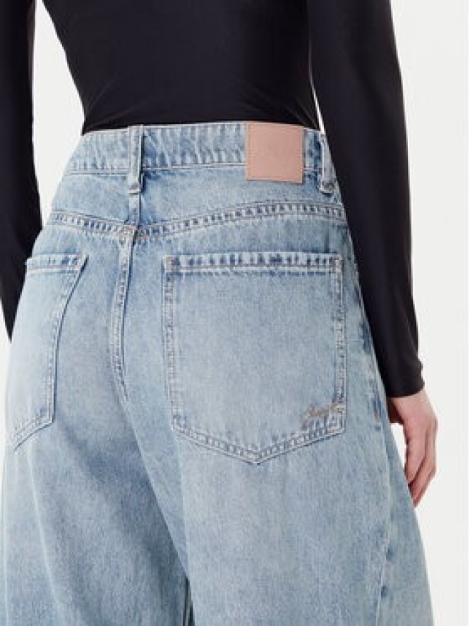 BOSS Jeansy C_Slouchy Pleated Mr 50542435 Niebieski Relaxed Fit