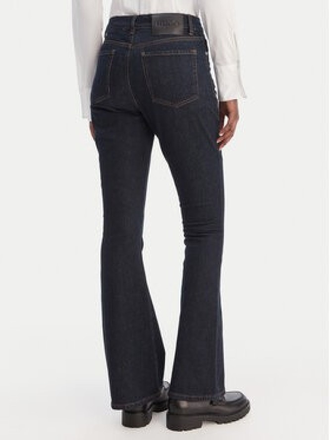 HUGO Jeansy Geflare_3 50553195 Granatowy Flare Fit