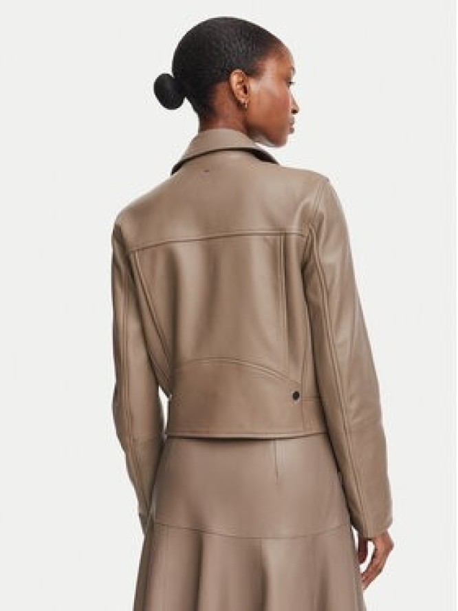 BOSS Kurtka skórzana Sayuri 50548471 Brązowy Regular Fit