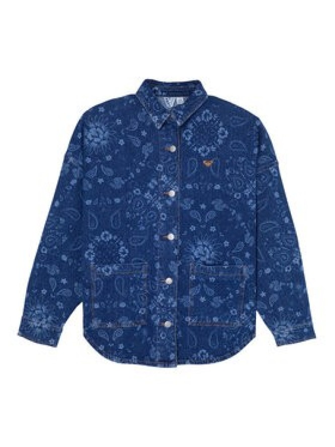 Roxy Koszula jeansowa Kick Back Washed ERJWT03750 Niebieski Relaxed Fit