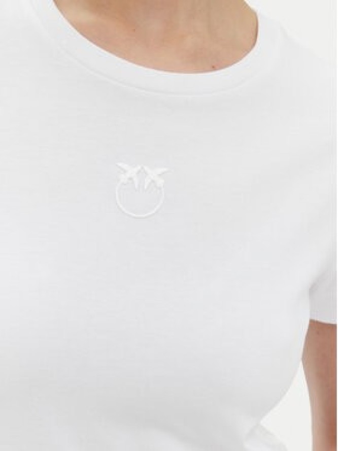 PINKO T-Shirt Bussolotto 100355 Biały Regular Fit