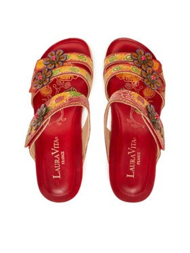 Laura Vita Klapki Bonito 19 Czerwony