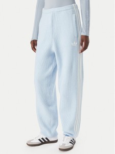 adidas Spodnie dresowe Adiluna Season 2 X Jennie Knitted Loose Joggers LD8917 Niebieski Relaxed Fit