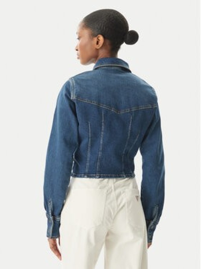 Guess Jeans Kurtka jeansowa W6RN84 D7251 Niebieski Classic Fit